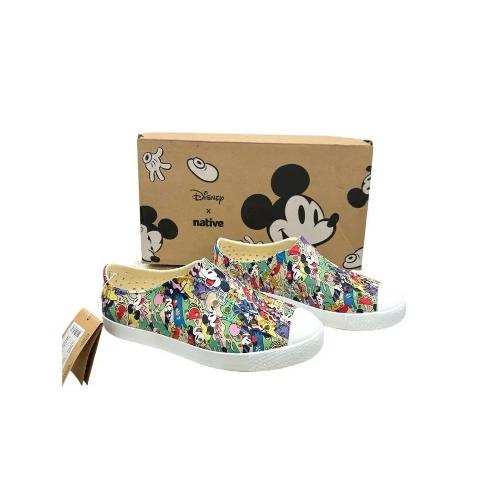 Native Kids X Disney Tropical Mickey Print Kids J4 Jefferson Slip On Shoe